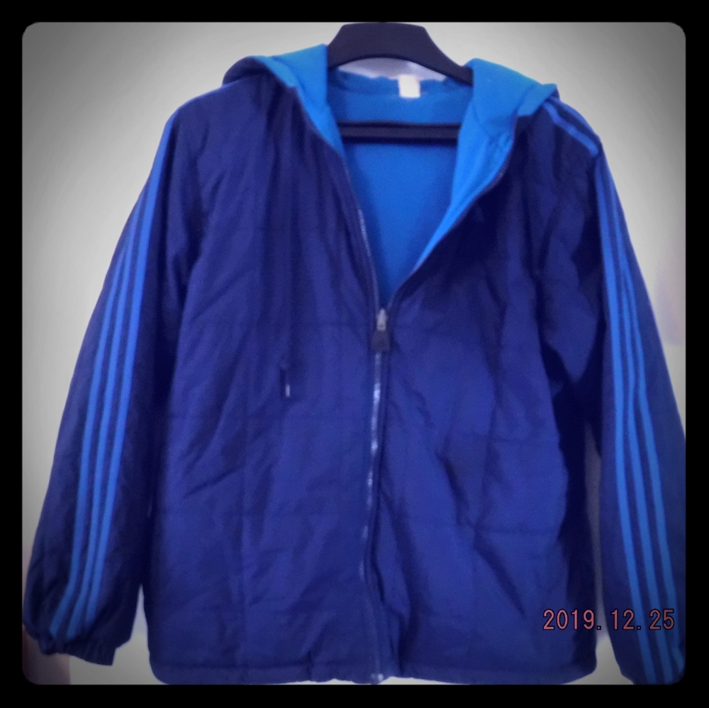 Women's Adidas reversible winter coat jacket Large